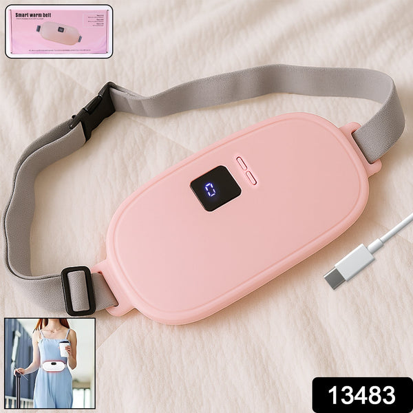 Rechargeable Smart Warm Palace Belt, Period Massager (1 Pc)