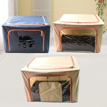 Zippered Closet Storage Box with Lid, With Window (Mix Design & Size / 1 Pc)