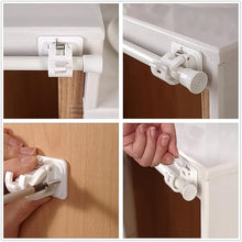 Curtain Rod Holder, Self Adhesive Hooks (2 Pcs Set)