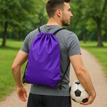 Water-Resistant Nylon Drawstring Backpack Bag (1 Pc / Mix Color & Design)