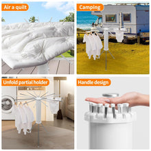 Multi-Arm Foldable Rotating Clothes Dryer