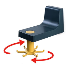 360 Degree Rotating Self Adhesive Plastic Wall Hook Hanger; Multifunctional Hanger with 6 Heavy Duty Claw Hooks