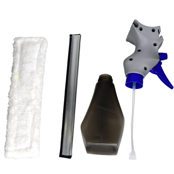 3-in-1 spray cleaner brush for glass, easy plastic design