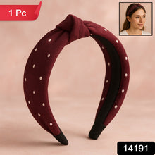 Casual Chic Knot Headband – Polka Print